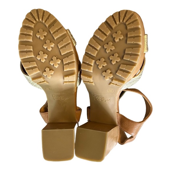 NWT Crown Vintage Julia Wood Block Heel Platform Sandal Women’s SZ 6.5 G… - Picture 8 of 9